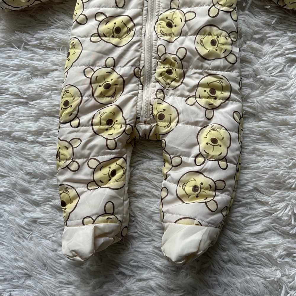 Disney Baby Winnie The Pooh Zip Up Snowsuit New Without Tags Size 3 To 6 Months - Picture 7 of 9